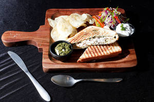 Creamy Pesto Grilled Sandwich