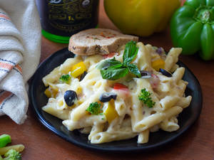 Cheese White Penne Pasta