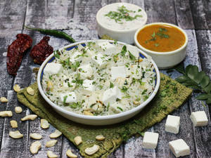 Paneer Pulao with Korma