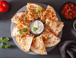 Barbecue Pulled Chicken Quesadilla