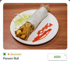 Paneer Roll with Cheese
