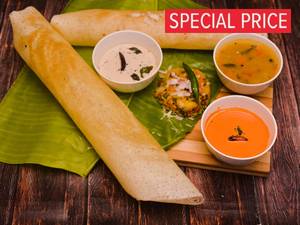 Onion Masala Dosa + Onion Plain Dosa