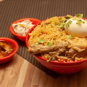 Chicken Dum Biryani +ckn Hot 65 Wings  3pc