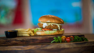 Chicken Cheesy Burger [ Medium Size ]