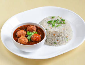 Veg Manchurian Rice Box Meal [serves 1]