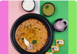 Paneer Gobhi Mix Paratha Combo