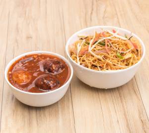 Noodles + Manchurian