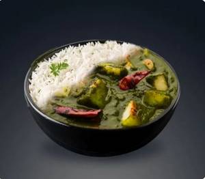 Healthy Palak Paneer Rice Bowl
