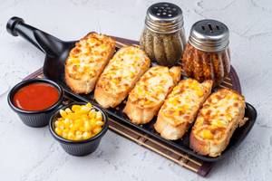 Corn Cheese Garlic Bread