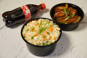 Paneer Chilly Dry (Half)+Veg Fried Rice(Half)+Softdrink