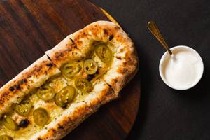 Stuffed Garlic Bread with Jalapenos