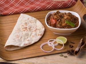 Roti (2 Pcs) & Kadai Chicken