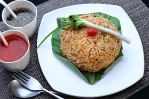 Veg Burnt Garlic Fried Rice