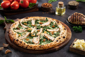 Sourdough - Truffle Grilled Chicken & Spinach Pizza