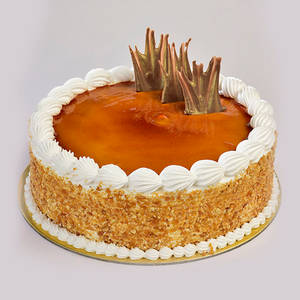 Butter Scotch Fresh Cream Cake (Eggless)