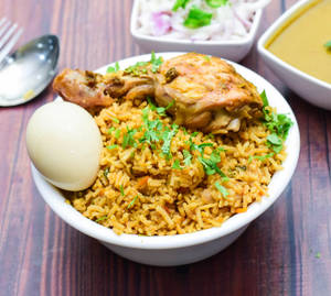 Chicken Biryani With Gravy