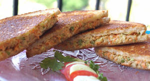 Veg. Coleslaw Sandwich (grilled)