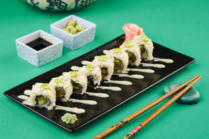 Crispy Edamame Sushi Roll