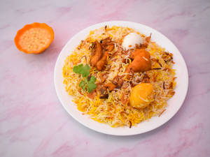 Chicken Biryani with Egg    