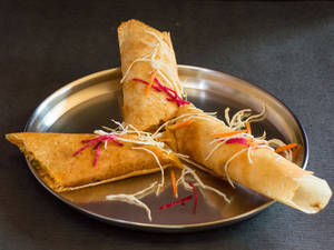 Masala Dosa (Served with Sambhar and Chutney)