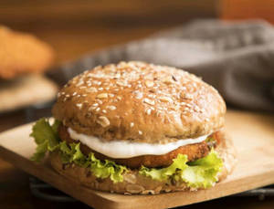 Aloo Tikki Burger with Cheese