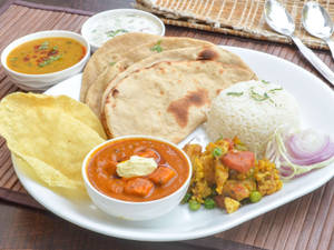 Tandoori Roti thali