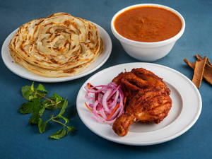 Kozhi Fry With Indian Breads
