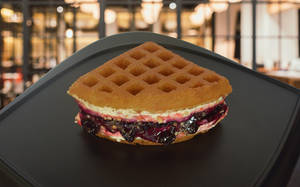Blueberry Cream  Cheese Waffle