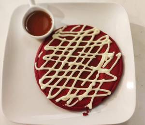 Red Velvet Pancake with Cream Cheese Frosting