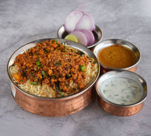 Mutton Keema Biryani Half