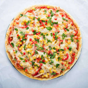 Madridian Sweetcorn Pizza
