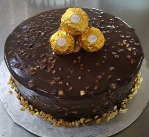 Ferrero Rocher Ice Cream Cake