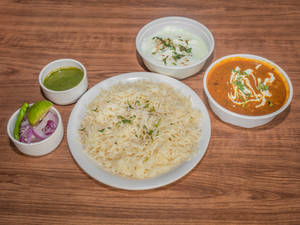 Chole + Rice + Raita