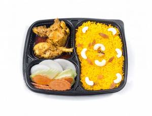 Pulao With Chicken Curry [2pieces] And Salad