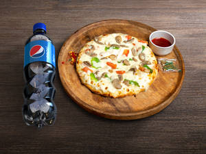 7" Farm Fresh Pizza + Pepsi (600 Ml)      