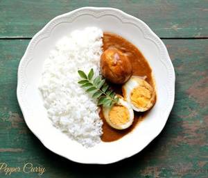 Egg Curry (2 Pcs)+ Plain Rice