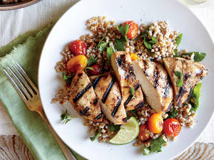 Grilled Chicken Salad With Brown Rice