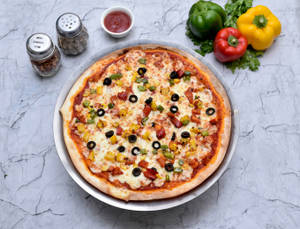 Grilled & Herbed Vegetable Pizza