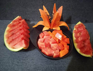 Watermelon Papaya Bowl (400 Gms)