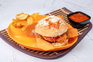 Jain Super Crispy Nachos Burger