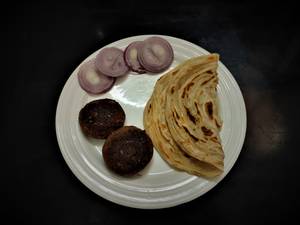 Chicken Shami Kebab With Paratha