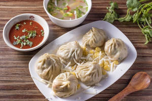 Corn Cheese Steamed Momo