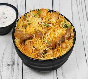 Mushroom Kebab Biryani