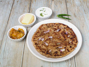 Aloo Pyaz Paratha.