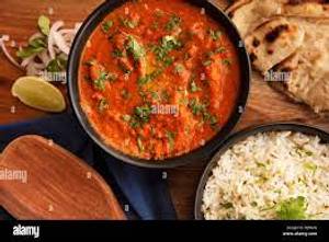 Butter Chicken[Half]+ 6 Rumali Roti+Rice[Qtr]