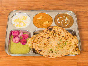 Aloo Paratha Thali