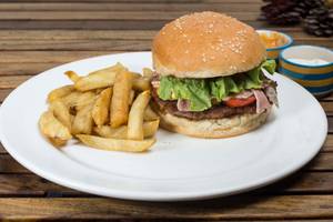 Acton'S Lamb Burger With Bacon