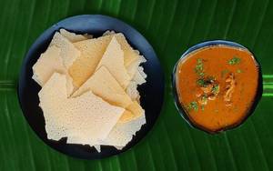 Kori Roti with chicken curry