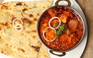 Butter Naan with Mini Side Dish