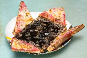 Open Jam & Chocolate Sandwich